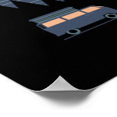 Lass uns ins Camping gehen, ins Lager gehen Poster (Ecke)