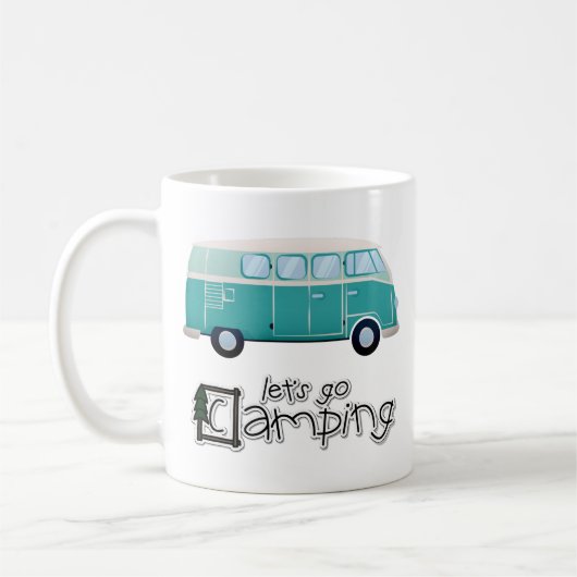 Lass uns ins Camping gehen Kaffeetasse (Links)