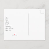 Lass uns ins Camping gehen, Retro-Reisen Einladungspostkarte (Rückseite)