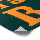 Lass uns ins Camping gehen und ein Buch lesen Poster (Ecke)