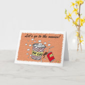 Lass uns ins Kino gehen! Karte (Gelbe Blume)