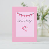 Lass uns ins Party einladen RSVP Karte (Stehend Vorderseite)