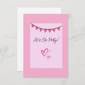 Lass uns ins Party einladen RSVP Karte (Vorne/Hinten)