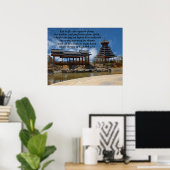 Lass uns Jesus in den Augen zu befestigen Poster (Heimbüro)