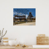 Lass uns Jesus in den Augen zu befestigen Poster (Küche)