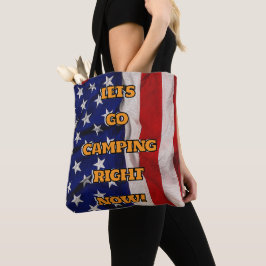 LASS UNS JETZT CAMPING GEHEN! TASCHE