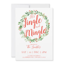 Lass uns Jingle und Mingle-Holiday Party einladen