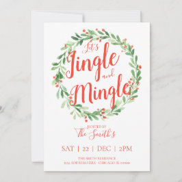 Lass uns Jingle und Mingle-Holiday Party einladen Einladung