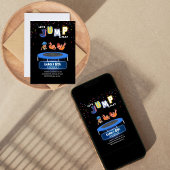 Lass uns JUMP spielen und Geburtstag spielen Einladung