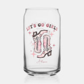 Lass uns Junggeselinnen-Abschied zu den Mädchen ge Dosenglas (Vorderseite)