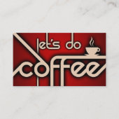 Lass uns Kaffee machen! Visitenkarte (Vorderseite)