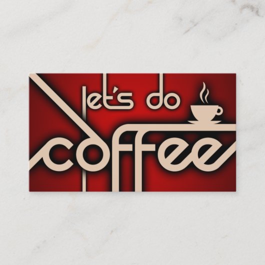 Lass uns Kaffee machen! Visitenkarte (Vorderseite)