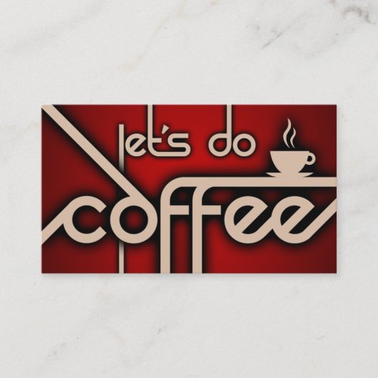 Lass uns Kaffee machen! Visitenkarte (Vorderseite)