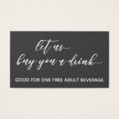 Lass uns Kaufen Sie ein Drink, Drink Tickets Set (Vorderseite)