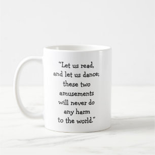 Lass uns klassische Tasse lesen