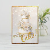 Lass uns Kuchen essen! Einladung (Stehend Vorderseite)