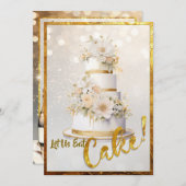 Lass uns Kuchen essen! Einladung (Vorne/Hinten)