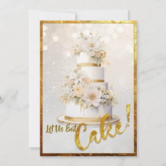 Lass uns Kuchen essen! Einladung