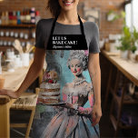 Lass uns Kuchen Lustige Sprüche Schürze<br><div class="desc">Treten Sie mit dieser spielerischen und stilvollen Schürze in die Küche wie Königin! Mit einem von Marie Antoinette inspirierten skurrilen Portrait verbindet diese Schürze Vintagen Charme mit einer modernen Drehung, die sich perfekt für jede Backkönigin eignet. Der kühne Satz "Lass uns Bake Cake!" macht deutlich: Du bist hier, um die...</div>