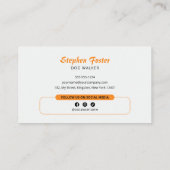 Lass uns laufen! Dog Walking Dog Trainer Dog Walke Visitenkarte (Rückseite)