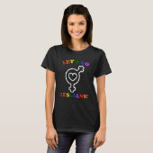 Lass uns Lesben gehen! Lesbischer Pride_6 T-Shirt (Vorne ganz)