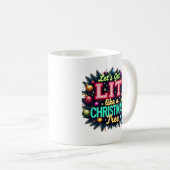 Lass uns Lit holen - Funny Christmas Pun Graphic H Kaffeetasse (VorderseiteRechts)