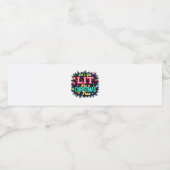 Lass uns Lit holen - Funny Christmas Pun Graphic H Wasserflaschenetikett