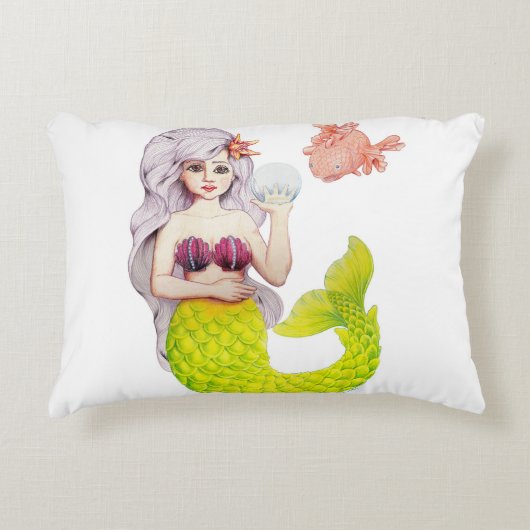 Lass uns Mermaids sein! Dekokissen (Vorderseite)