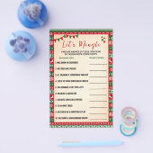 Lass uns Mingle finden Gast hässliches Pullover Sp Flyer (Einzeln)