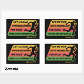 Lass uns mit Ausdauer den Aufkleber für das Race-S (Blatt)