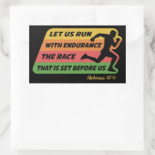 Lass uns mit Ausdauer den Aufkleber für das Race-S (Tasche)