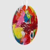 Lass uns mit einem Knall-Akrylendekor ausgehen Ornament (Vorderseite)