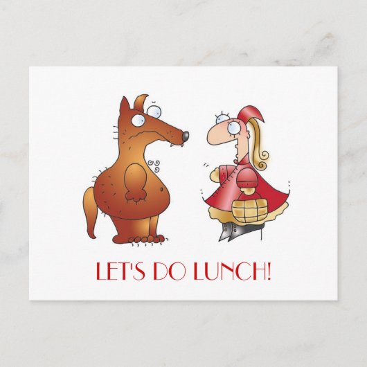 LASS UNS MITTAGESSEN MACHEN! von April McCallum Postkarte (Vorderseite)