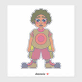 Lass uns nach draußen gehen aufkleber (Blatt)