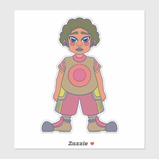 Lass uns nach draußen gehen aufkleber (Blatt)