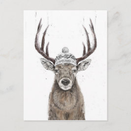 Lass uns nach draußen gehen postkarte