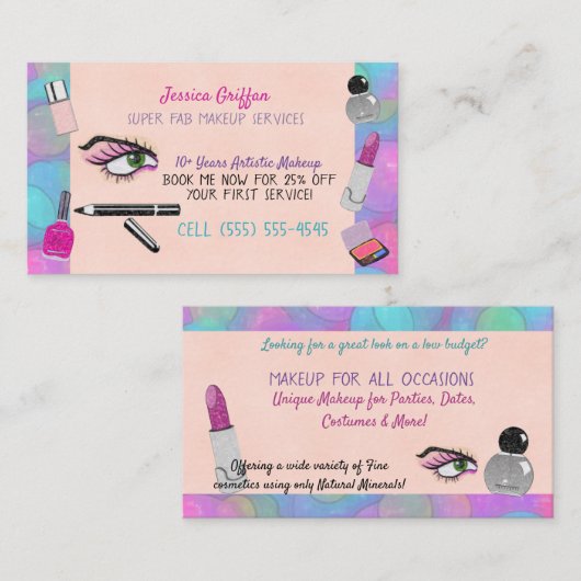 Lass uns nachmachen visitenkarte (Vorne/Hinten)