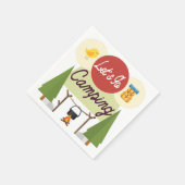 Lass uns Napkins Camping gehen Serviette (Ecke)