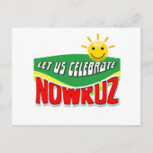 Lass uns Nowruz feiern Postkarte (Vorderseite)