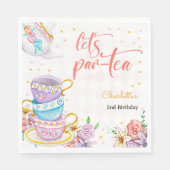 Lass uns Par-Tee, Tee-Geburtstag Serviette (Vorderseite)