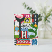 Lass uns Postkarte tanzen gehen (Stehend Vorderseite)