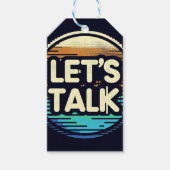 Lass uns reden geschenkanhänger (Vorderseite)