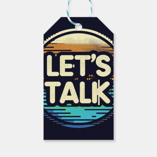 Lass uns reden geschenkanhänger (Vorderseite)