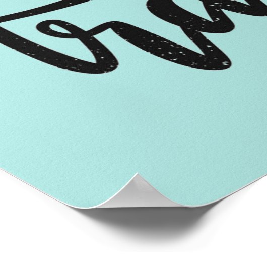 Lass uns reisen poster (Ecke)