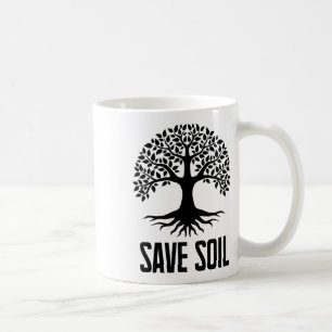 Lass uns Rett Bodenbewegung macht es zur Erde Gere Kaffeetasse
