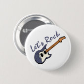 Lass uns Rock Guitar Button (Vorne & Hinten)