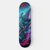 Lass uns Rock Guitar Skateboard (Vorderseite)