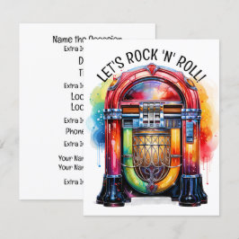 Lass uns Rock 'N' Roll Einladung