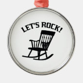 Lass uns Rock! Silbernes Ornament (Vorne)
