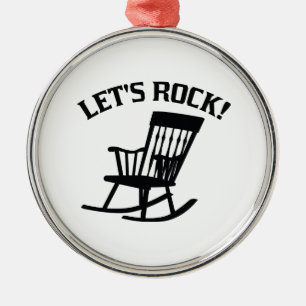 Lass uns Rock! Silbernes Ornament